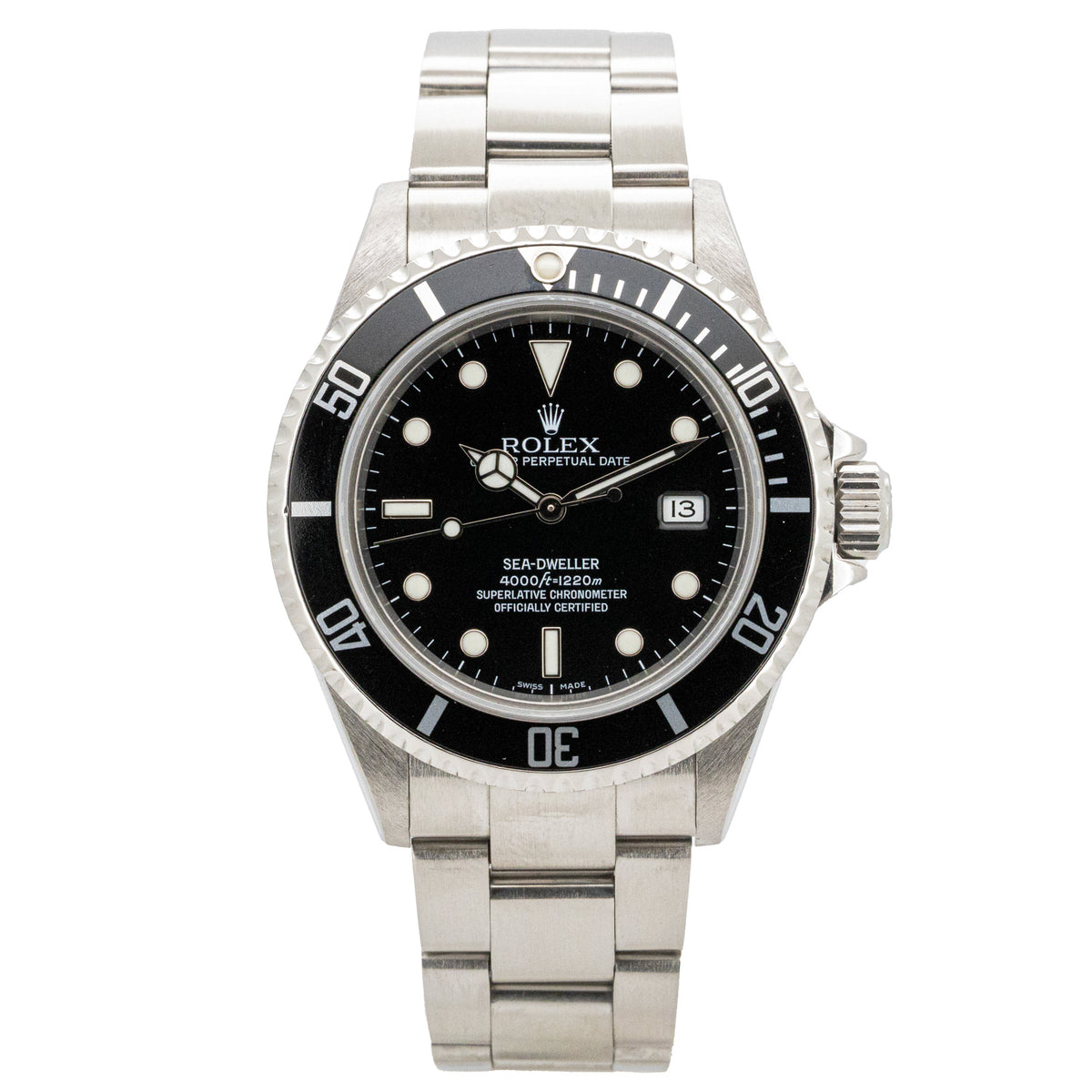 Rolex Sea-Dweller 4000 16600T 40mm Edelstahl No Holes 2008 Dif X