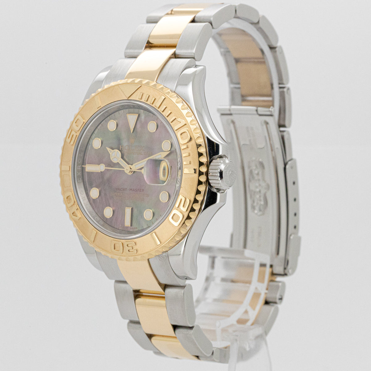 Rolex Yacht-Master Oyster 40mm MOP-Tahiti Dial Stahl Gold 16623 B&P Dif38407 X