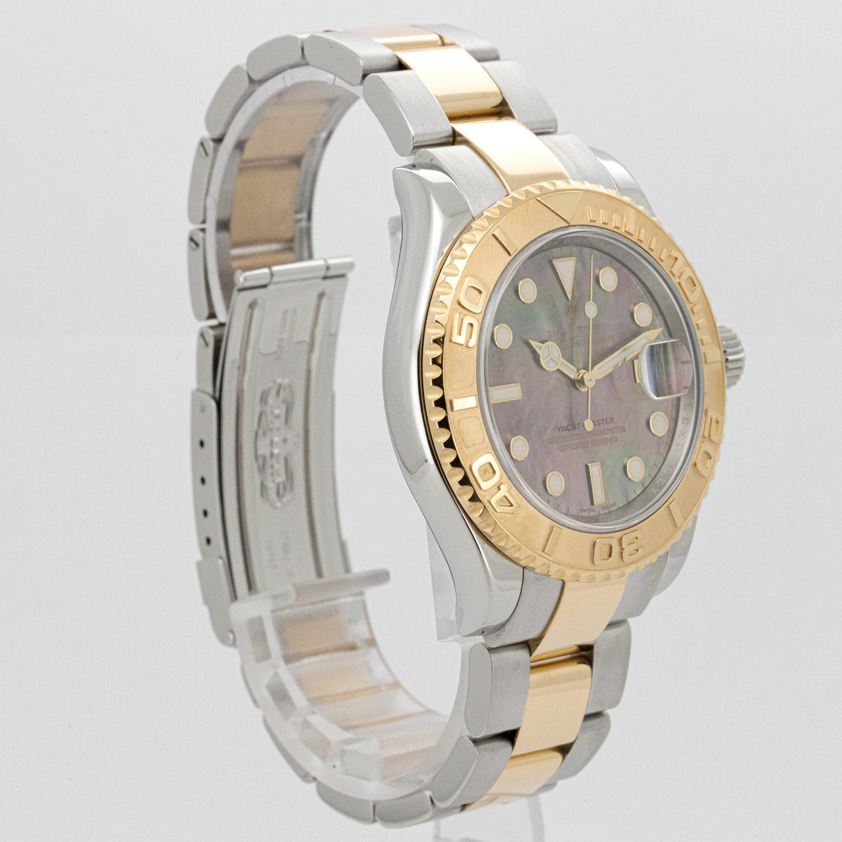 Rolex Yacht-Master Oyster 40mm MOP-Tahiti Dial Stahl Gold 16623 B&P Dif38407 X