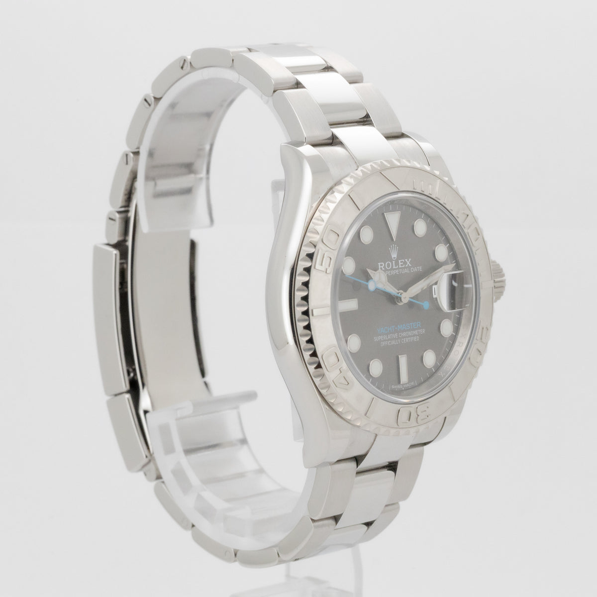 Rolex Yacht-Master Oyster 40mm Rhodium Dial Edelstahl 116622 B&P Dif FR19569 X