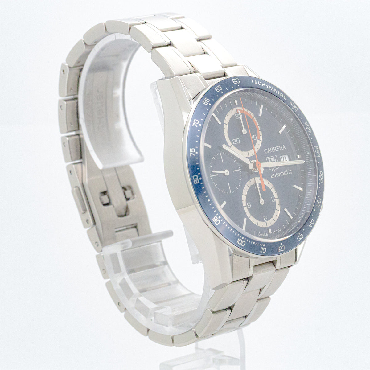 Tag Heuer Carrera 41mm CV2015:BA0786 Edelstahl Blue Dial B&P Dif31469 X