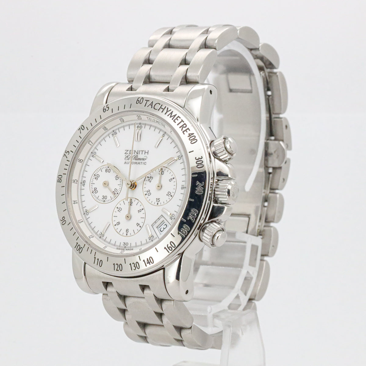 Zenith El Primero Rainbow 40mm Chronograph 02.0360.400 Edelstahl B&P X