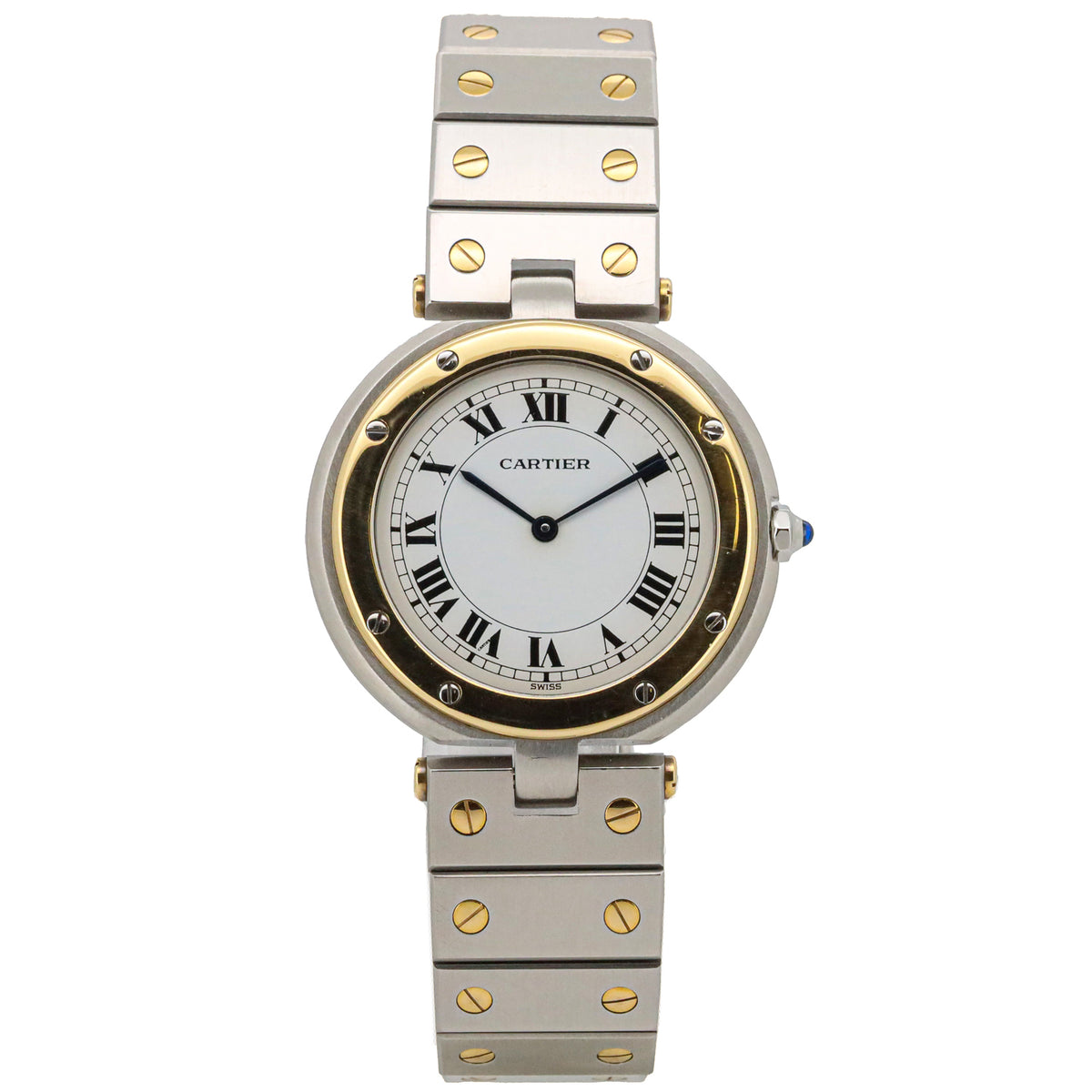 Cartier Santos Vendome 81912 33mm Stahl-Gold Quarz Dif 31853
