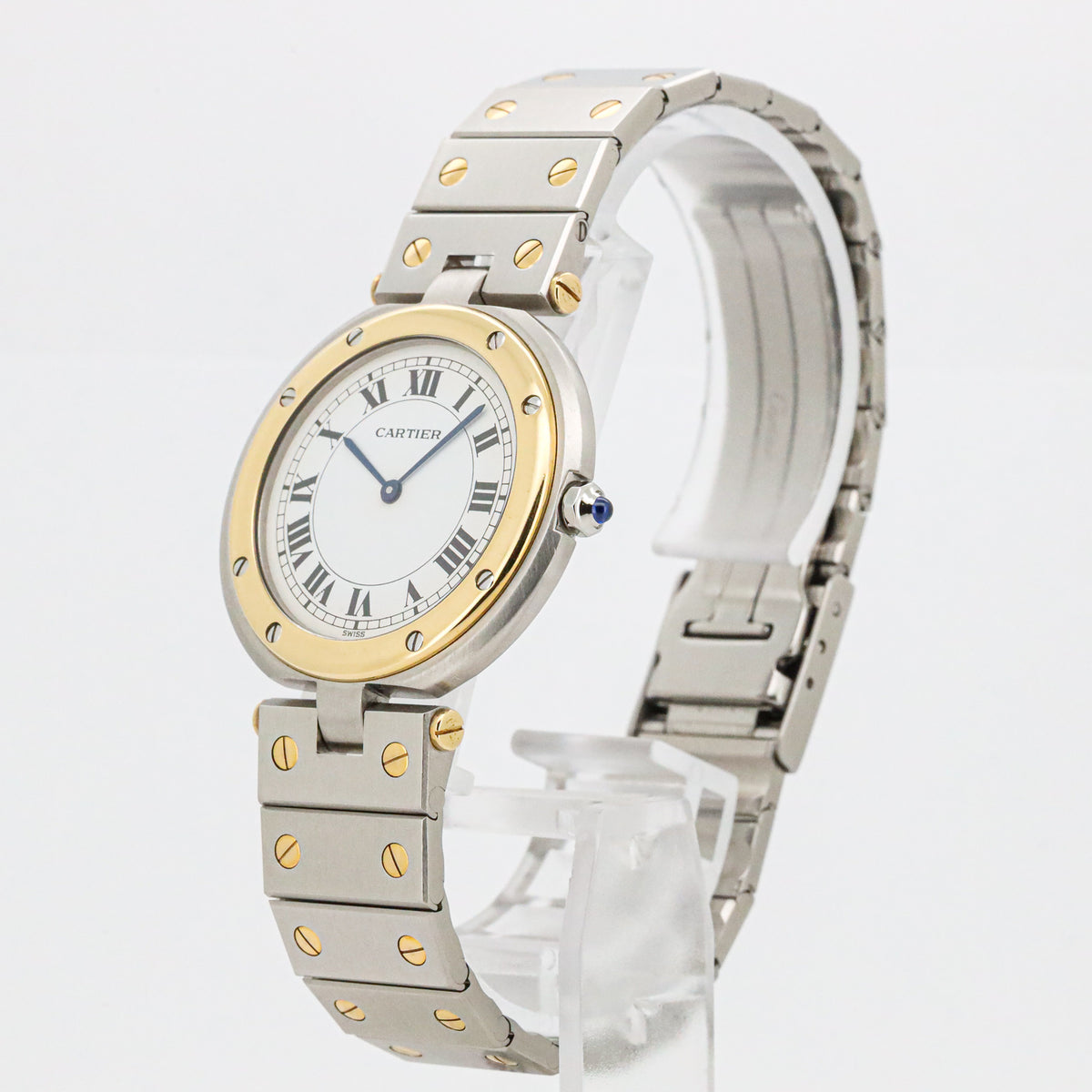 Cartier Santos Vendome 81912 33mm Stahl-Gold Quarz Dif 31853