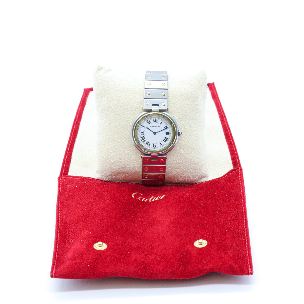 Cartier Santos Vendome 81912 33mm Stahl-Gold Quarz Dif 31853