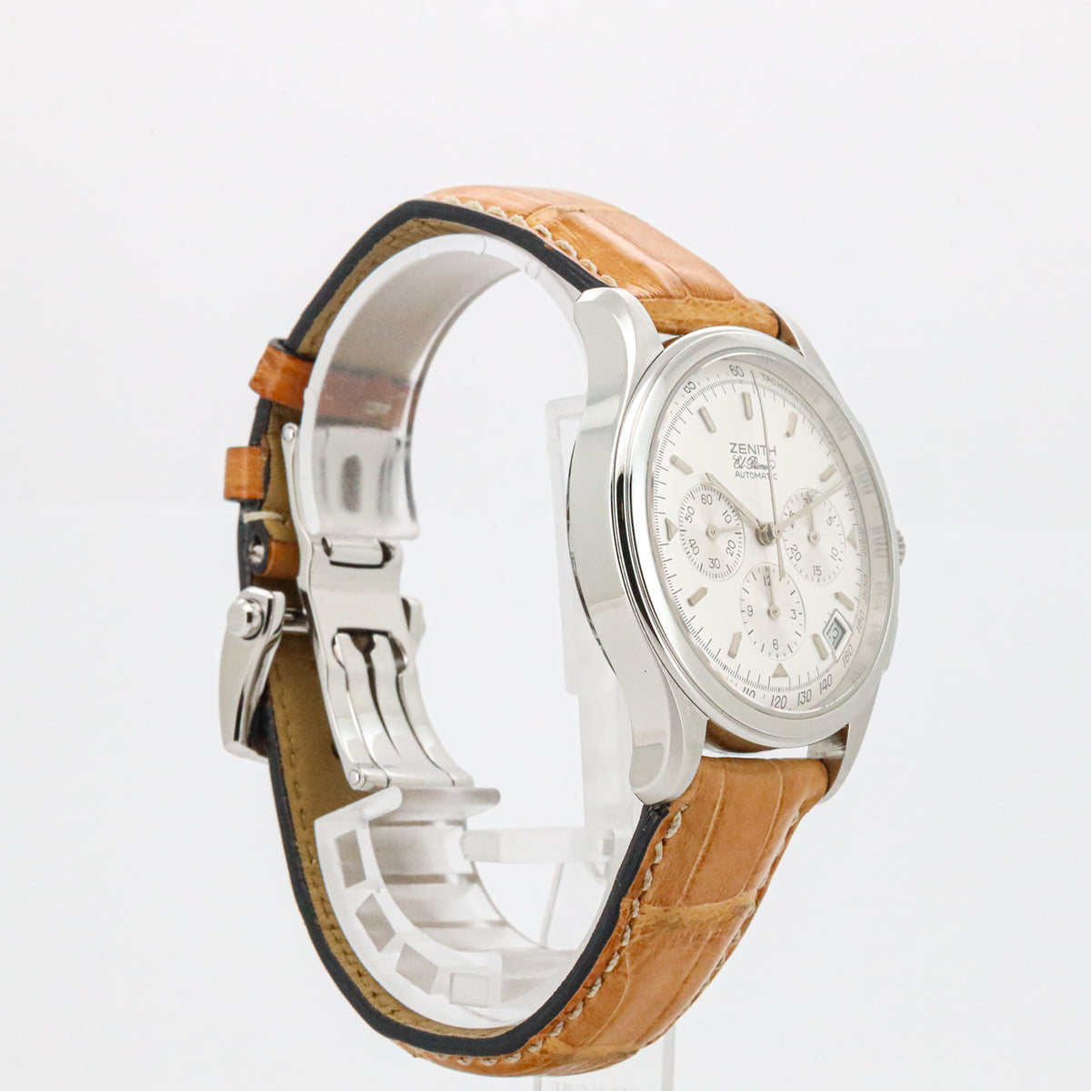 Zenith El Primero 38 Chronograph Calibre 400 01500400 B&P Stahl Leder Dif33379