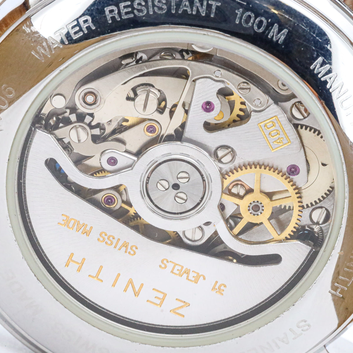 Zenith El Primero 38 Chronograph Calibre 400 01500400 B&P Stahl Leder Dif33379
