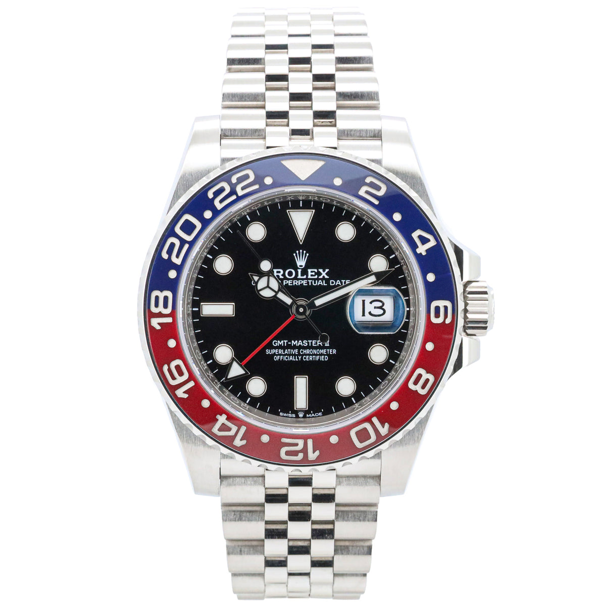 Rolex GMT-Master II 40 126710BLRO Pepsi Jubilee Edelstahl Automatik B&P DifFR19576 X