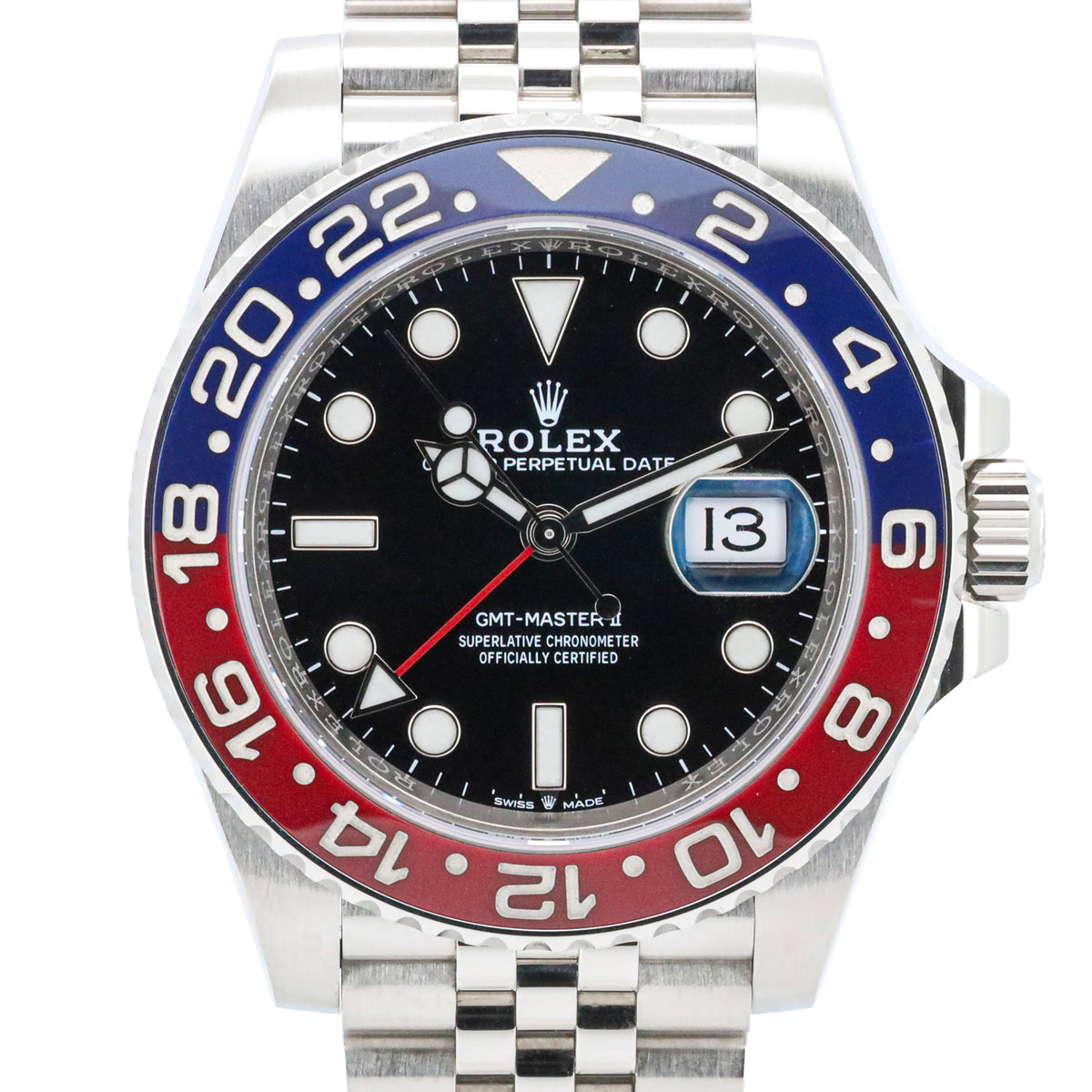Rolex GMT-Master II 40 126710BLRO Pepsi Jubilee Edelstahl Automatik B&P DifFR19576 X