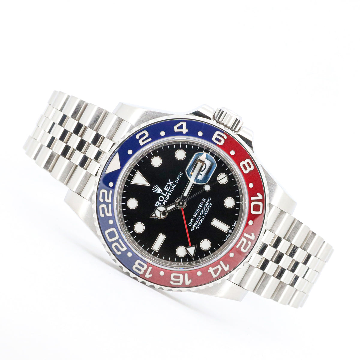 Rolex GMT-Master II 40 126710BLRO Pepsi Jubilee Edelstahl Automatik B&P DifFR19576 X