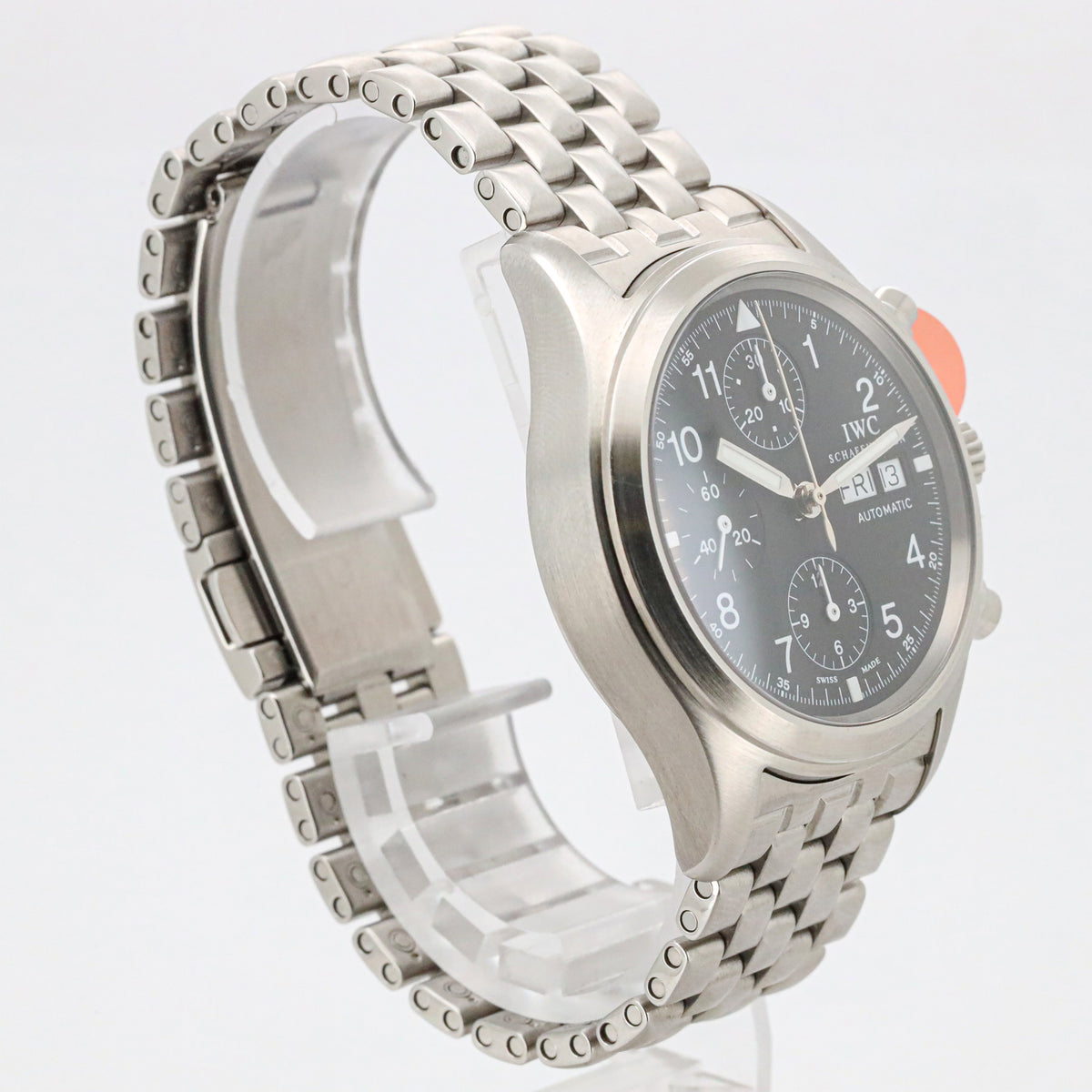IWC Pilot 39 Flieger Chronograph IW3706 Edelstahl B&P Dif X