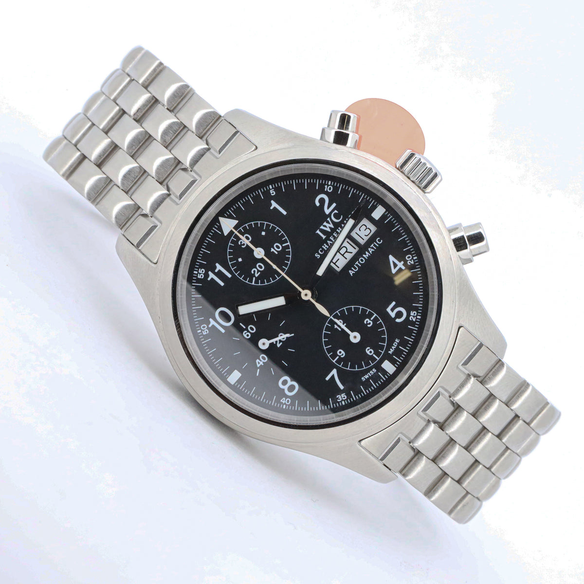 IWC Pilot 39 Flieger Chronograph IW3706 Edelstahl B&P Dif X