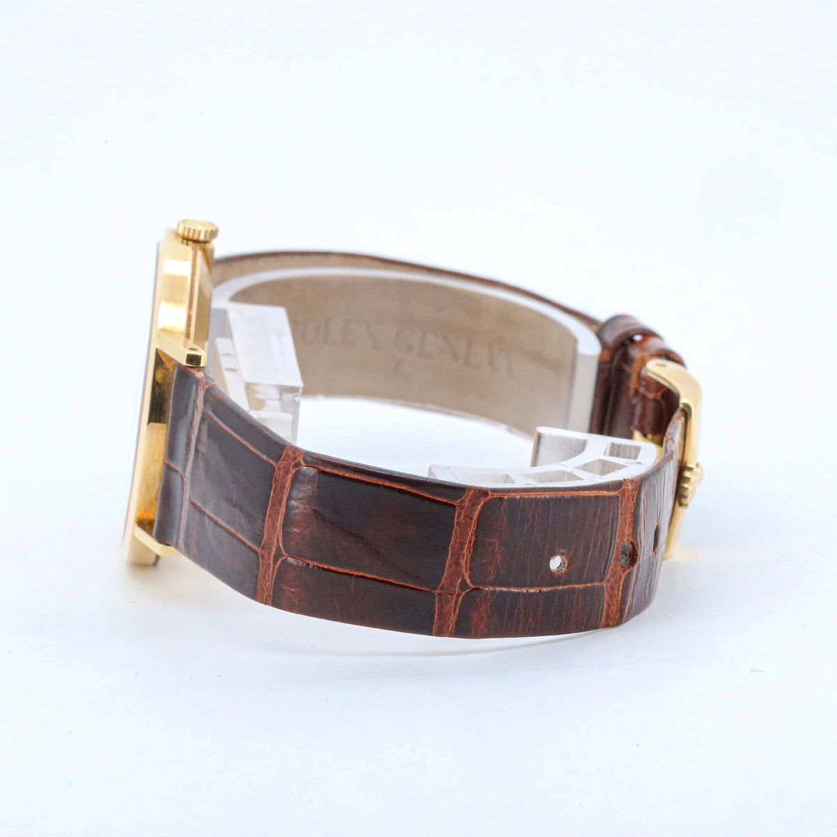 Rolex Cellini 32mm 4112 750 Gold Leder Alligator Handaufzug AVS19050