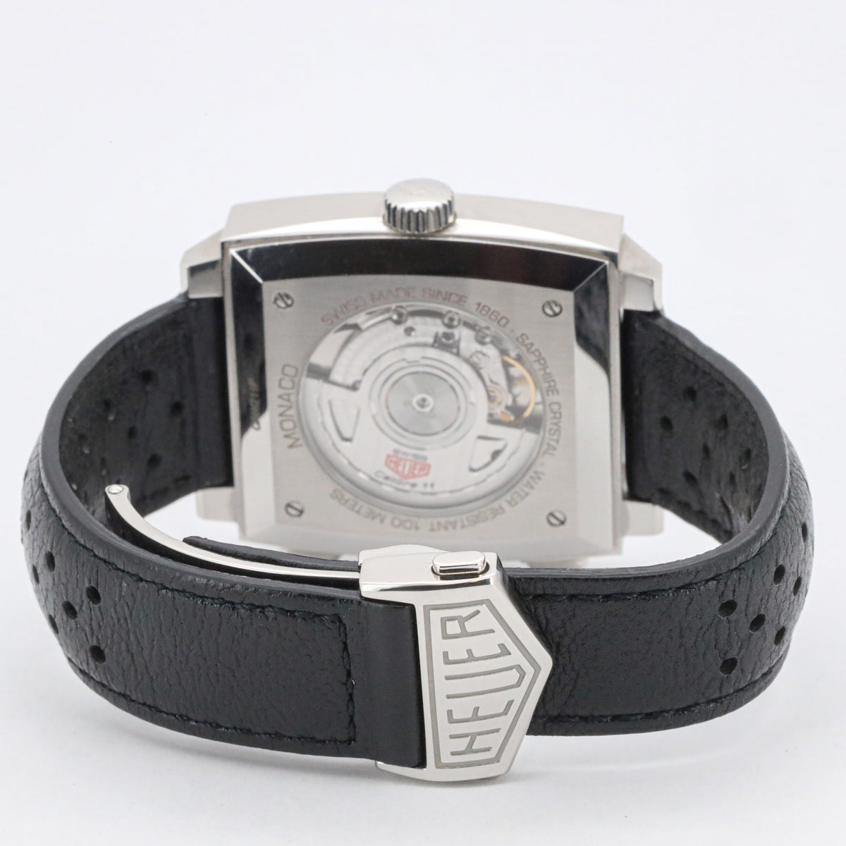 Tag Heuer Monaco 39mm Cal.11 CAW211P Leder Chronograph Box AVS19052