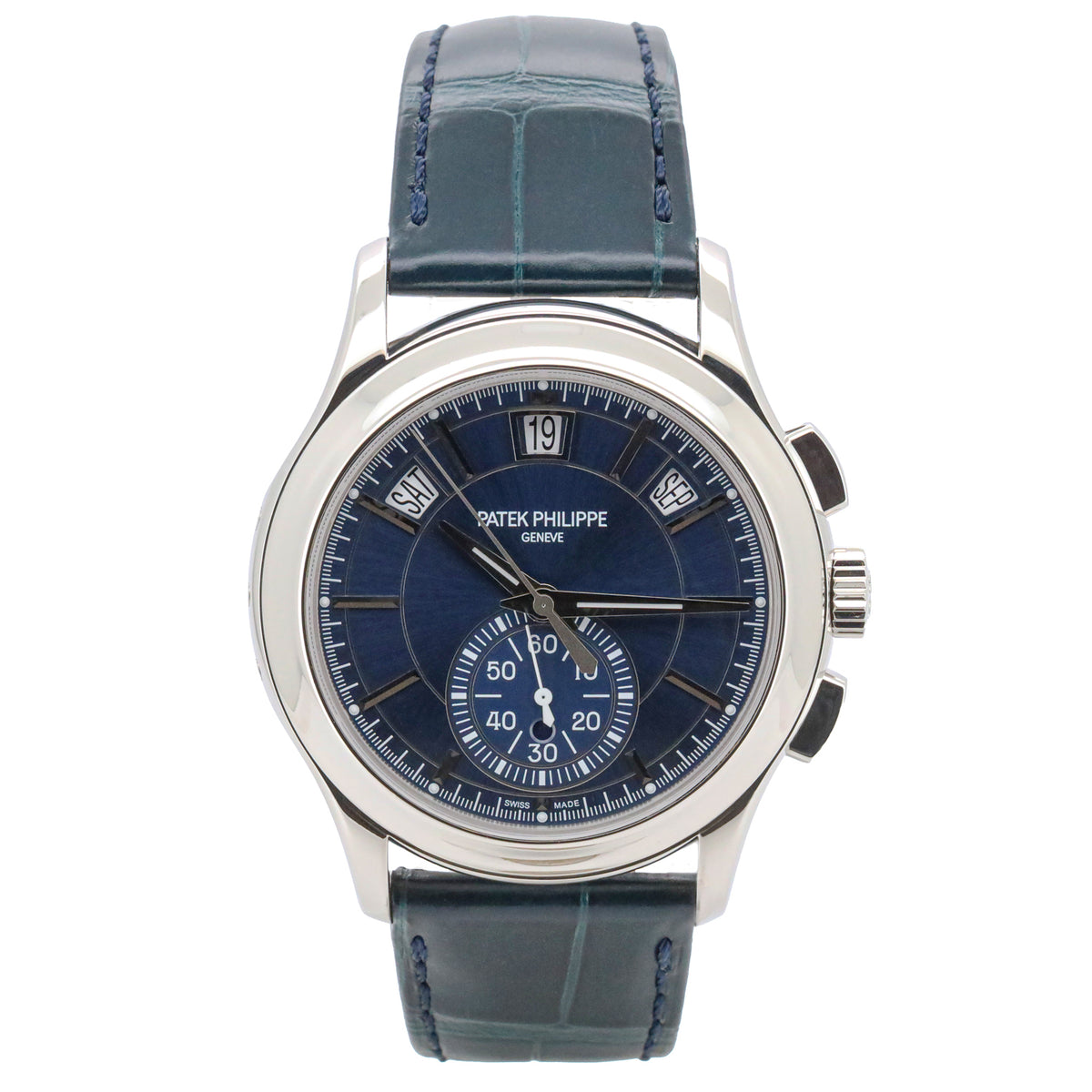 Patek Philippe Annual Calendar 5905P Chronograph  42mm Blue Dial Platin T