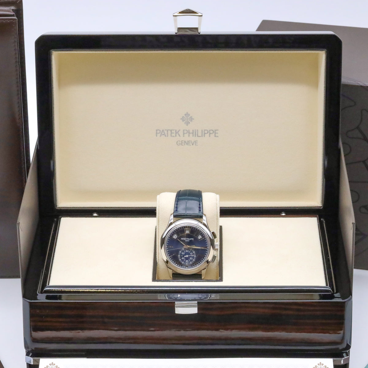 Patek Philippe Annual Calendar 5905P Chronograph  42mm Blue Dial Platin T