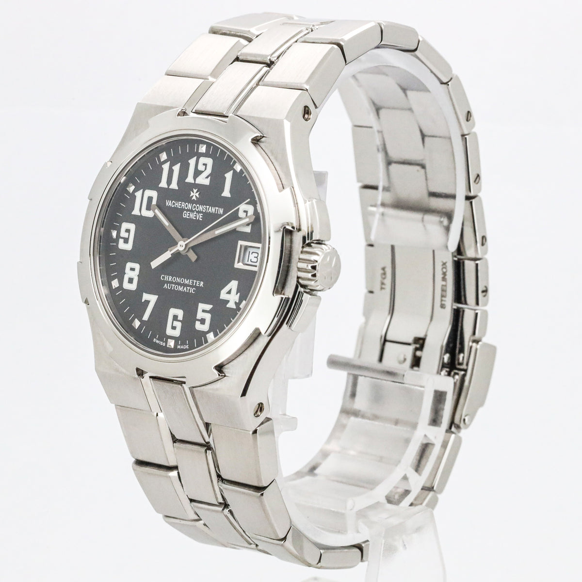 Vacheron Constantin Overseas 42042/423A 37mm Black Dial Automatik  Edelstahl mit Box Dif35422 X