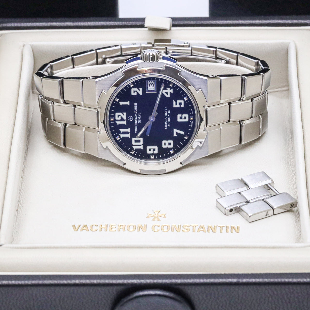 Vacheron Constantin Overseas 42042/423A 37mm Black Dial Automatik  Edelstahl mit Box Dif35422 X