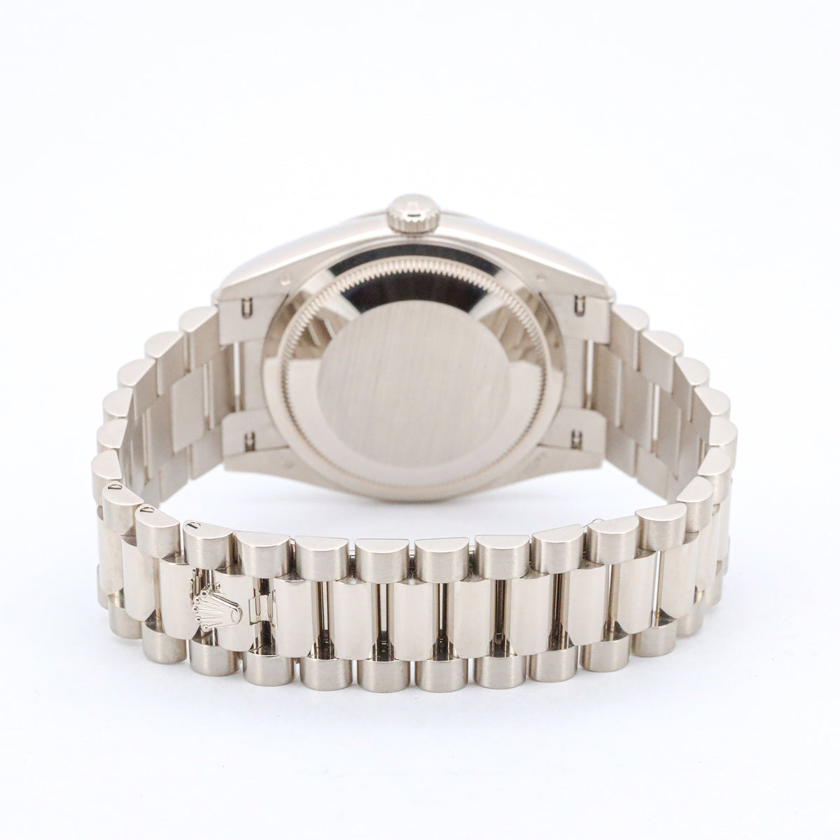 Rolex Day-Date 36 128239 18K White Gold Rainbow Diamond Paved President