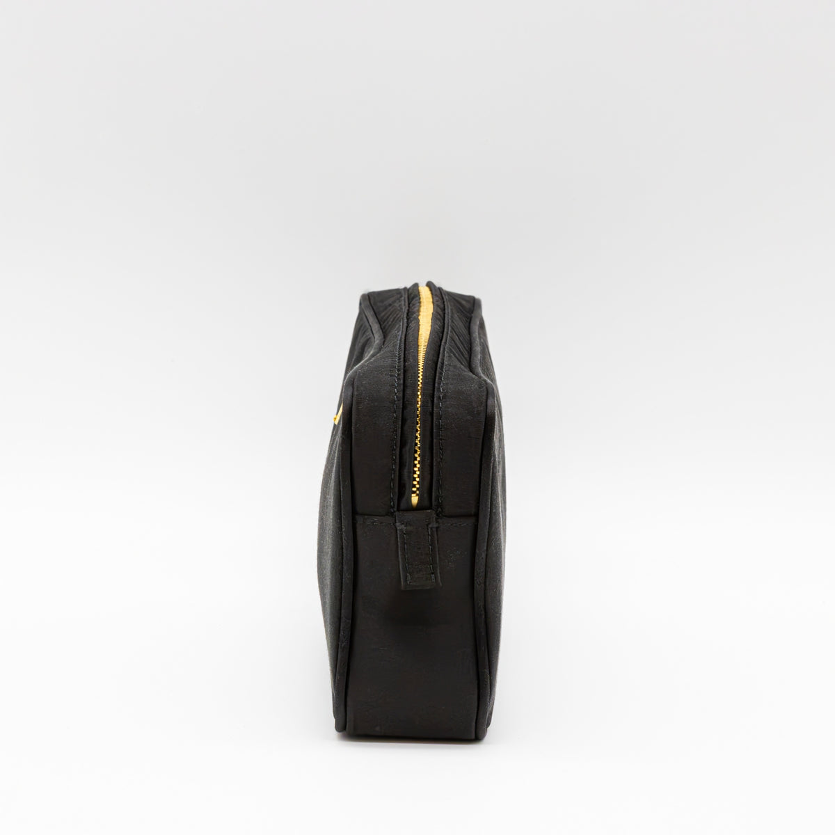 Prada Multi Zip Pouch Clutch Schwarz Satin Pochette Kosmetiktasche
