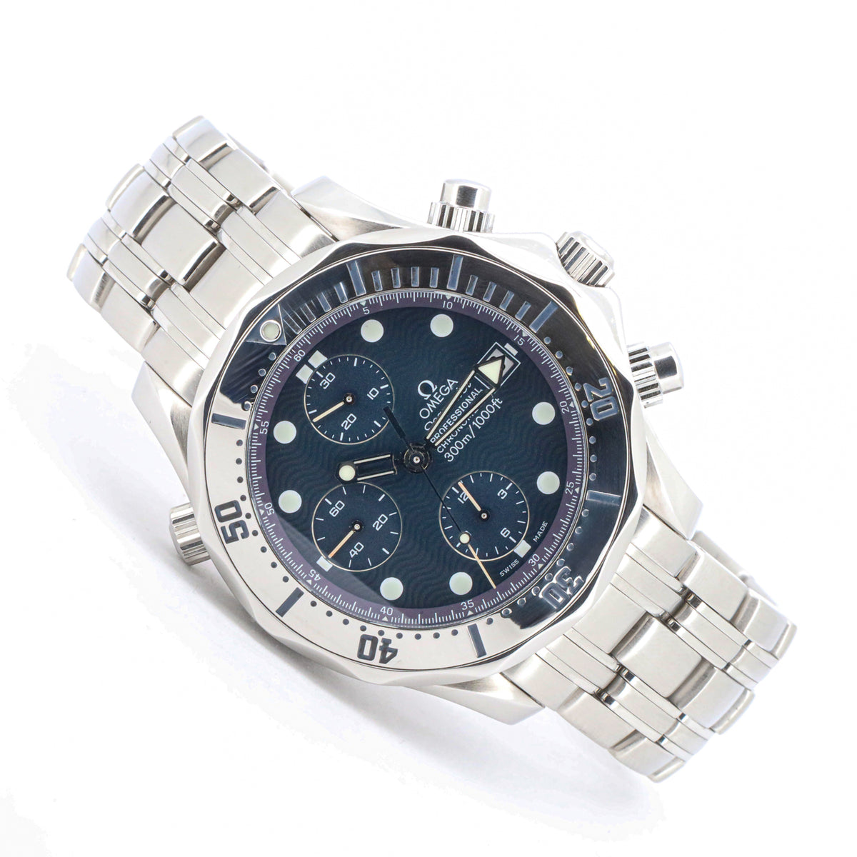 Omega Seamster Diver 300M 41mm Professional 25988000 B&P Blue Dial Edelstahl  AVS19042