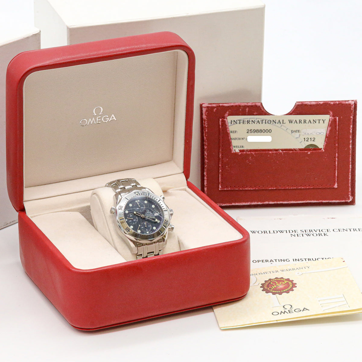 Omega Seamster Diver 300M 41mm Professional 25988000 B&P Blue Dial Edelstahl  AVS19042