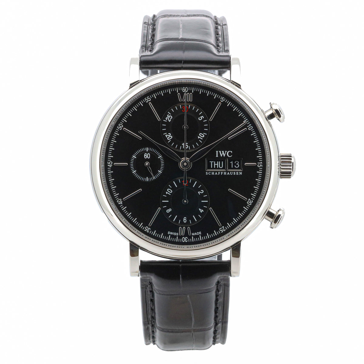 IWC Portofino 42mm Chronograph IW391008 Edelstahl Automatik Dif AVS19065 X