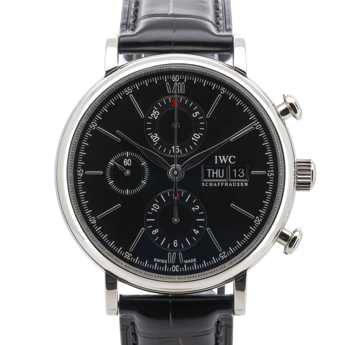 IWC Portofino 42mm Chronograph IW391008 Edelstahl Automatik Dif AVS19065 X