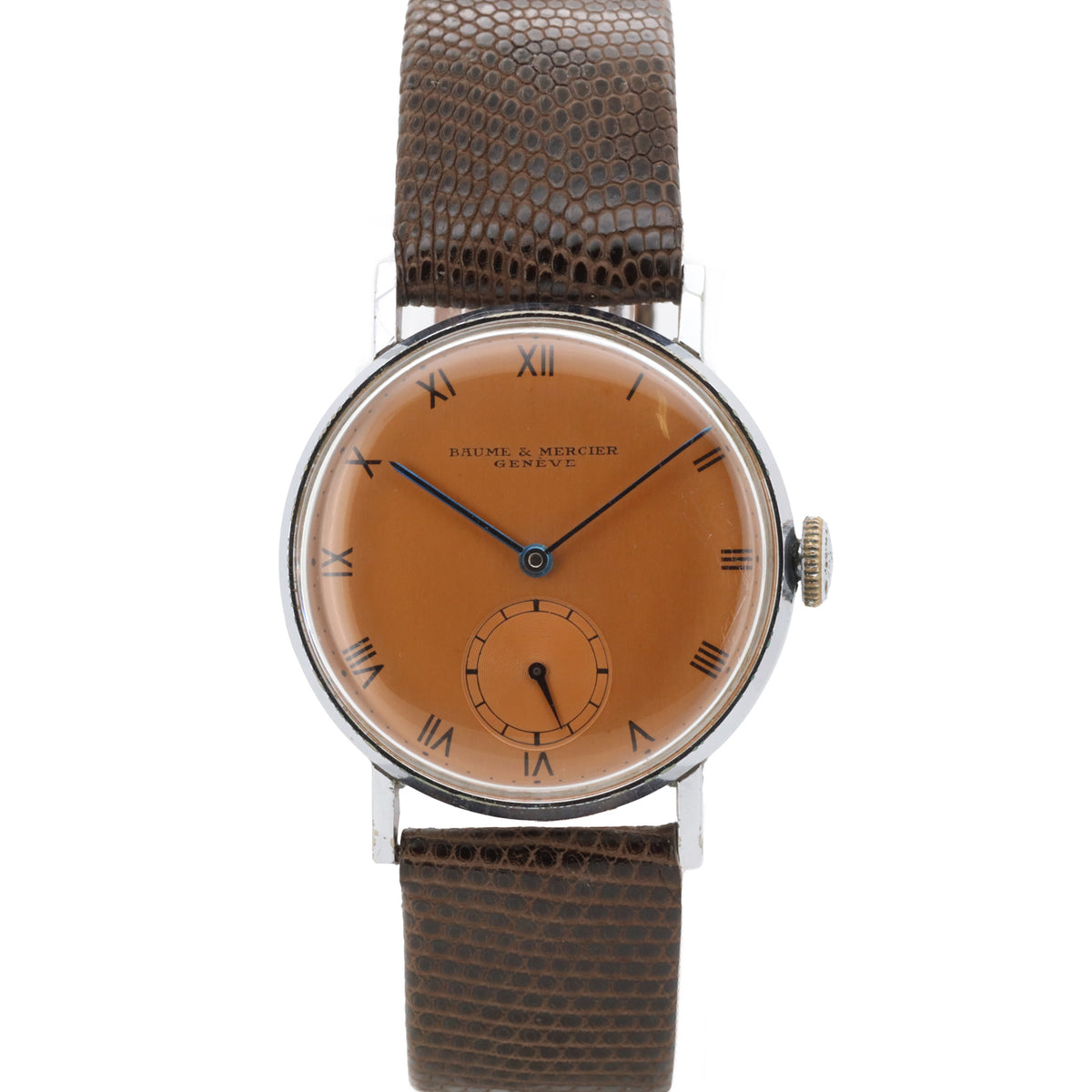 Baume & Mercier Vintage 33mm 1950 15 Rubis Salmon Dial Dif21716