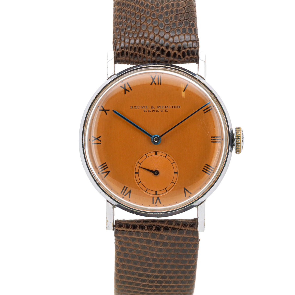 Baume & Mercier Vintage 33mm 1950 15 Rubis Salmon Dial Dif21716