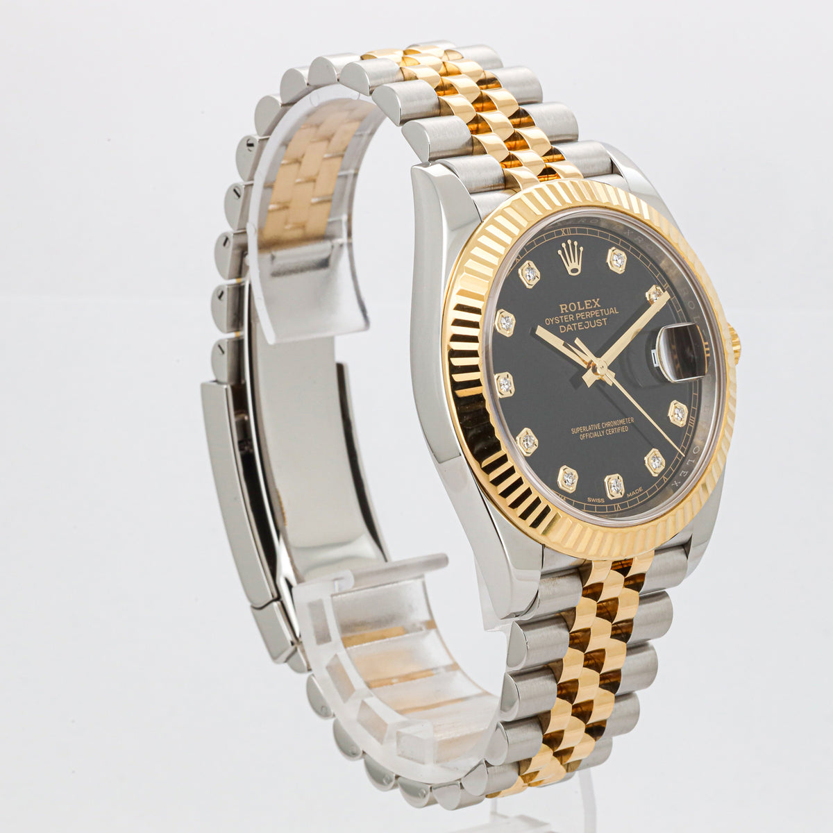 Rolex Datejust 41 Jubilee 126333 Diamond Dial Stahl Gold B&P Dif34572 T
