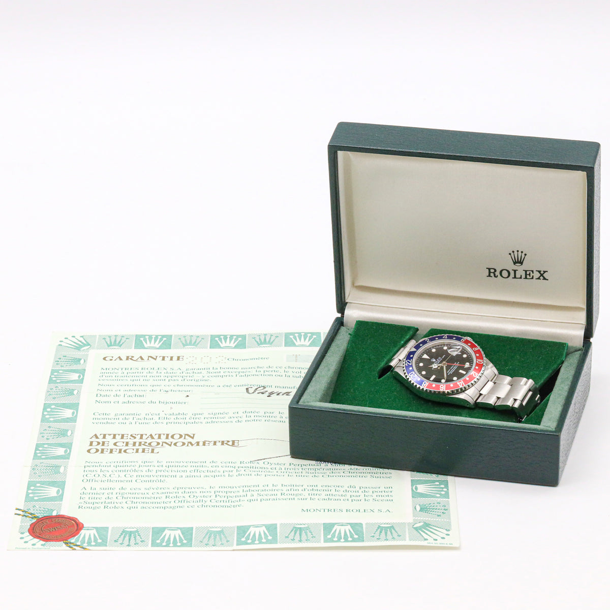 Rolex GMT-Master 40mm 16700 Pepsi T-Serie B&P T