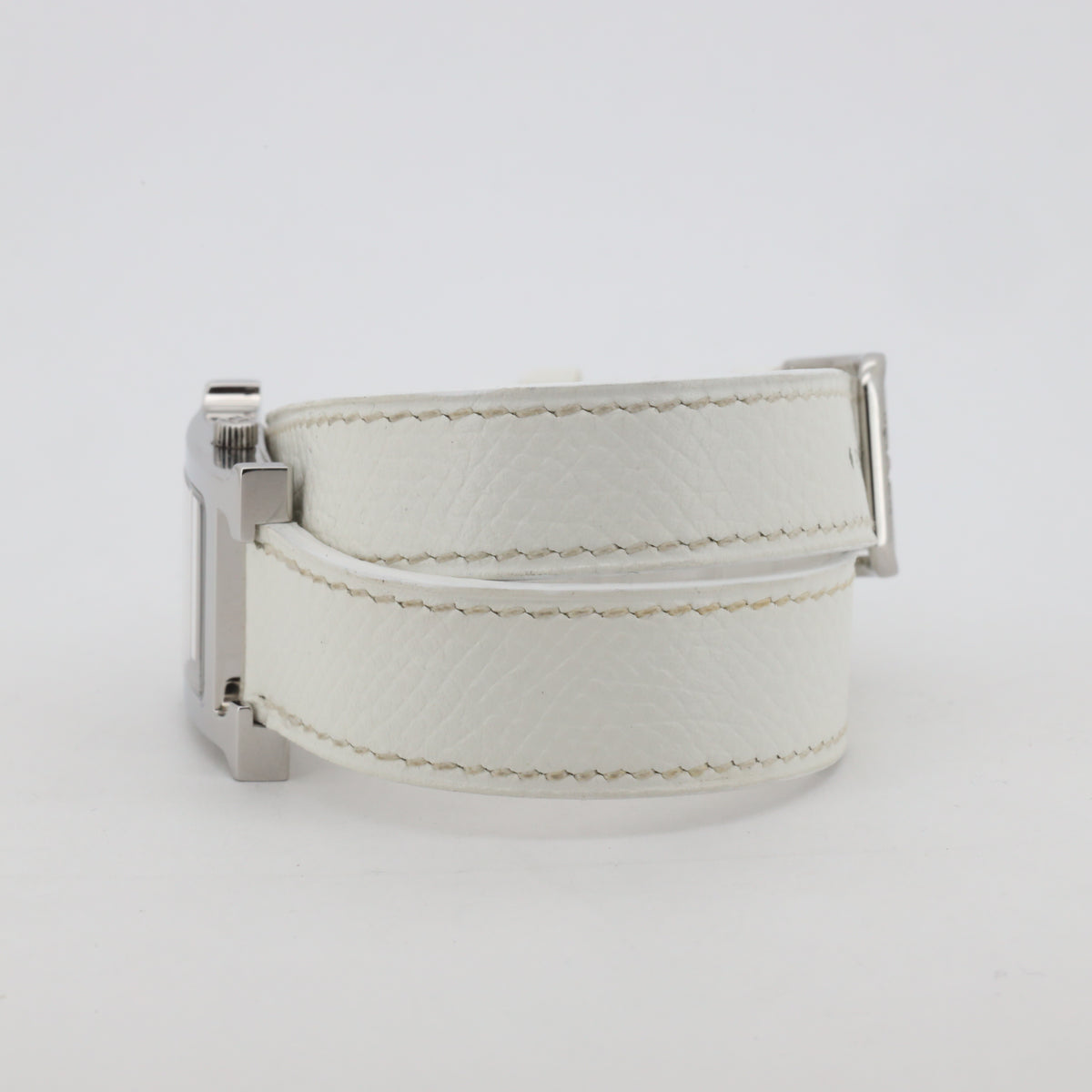 Hermès Heure H 21mm HH1.210 Quartz Edelstahl White Dial Dif AVS19071 X