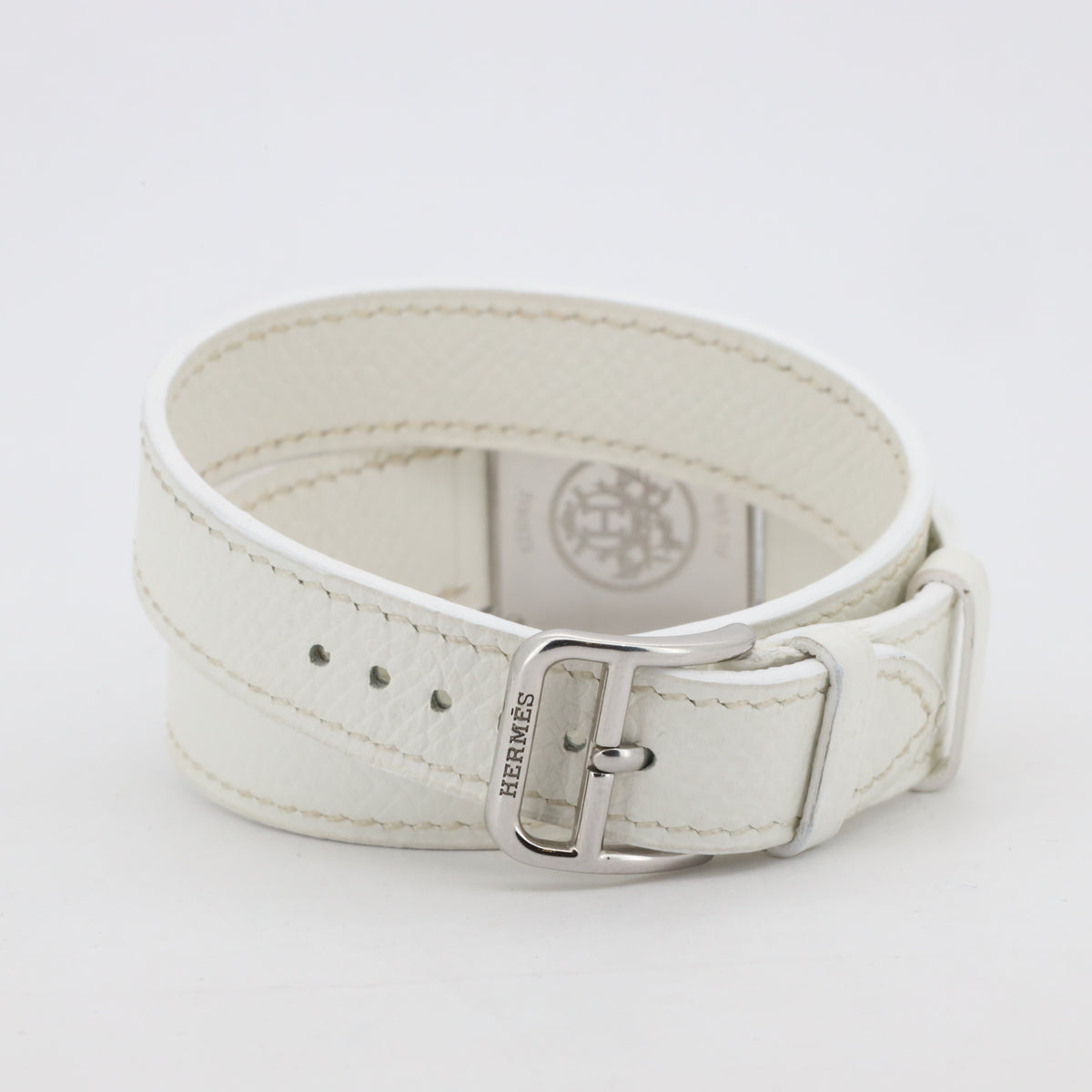 Hermès Heure H 21mm HH1.210 Quartz Edelstahl White Dial Dif AVS19071 X