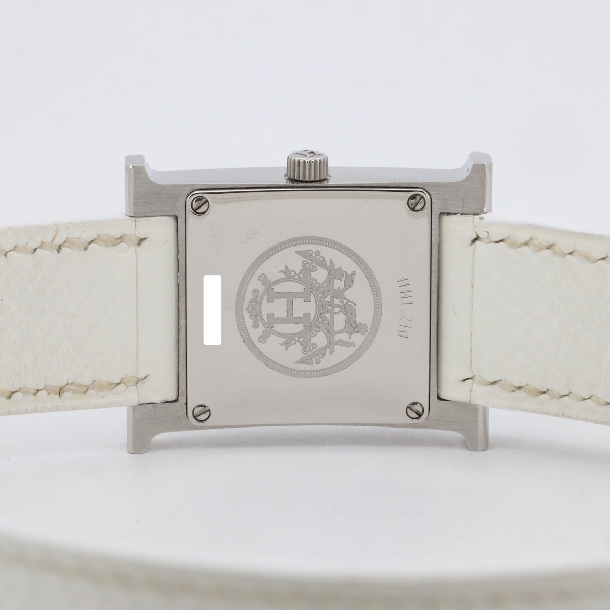 Hermès Heure H 21mm HH1.210 Quartz Edelstahl White Dial Dif AVS19071 X