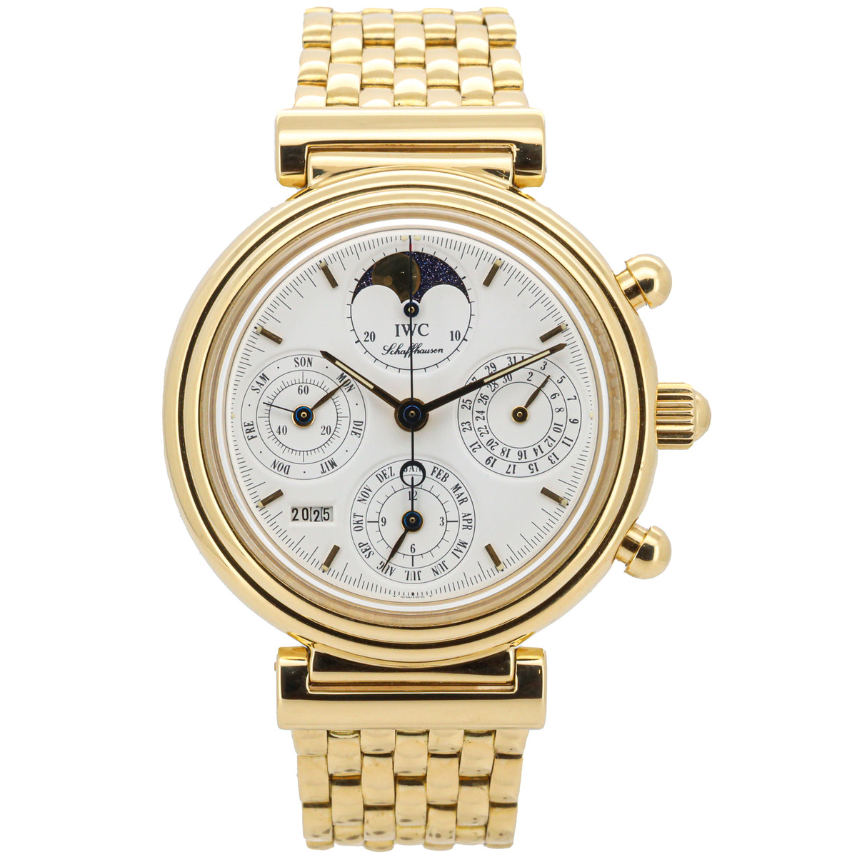 IWC Schaffhausen Da Vinci IW3750 39mm Perpetual Calender 750 Chrono Dif31911 X