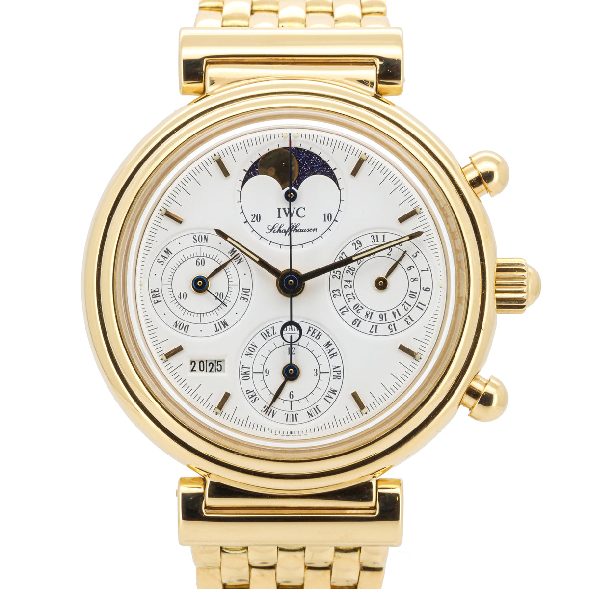 IWC Schaffhausen Da Vinci IW3750 39mm Perpetual Calender 750 Chrono Dif31911 X
