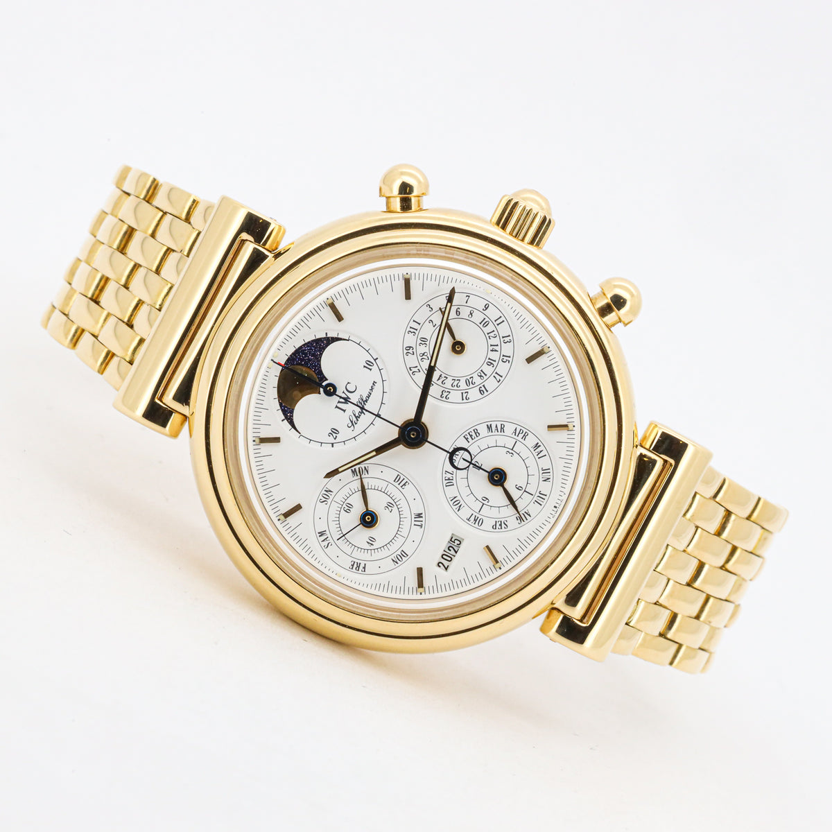 IWC Schaffhausen Da Vinci IW3750 39mm Perpetual Calender 750 Chrono Dif31911 X