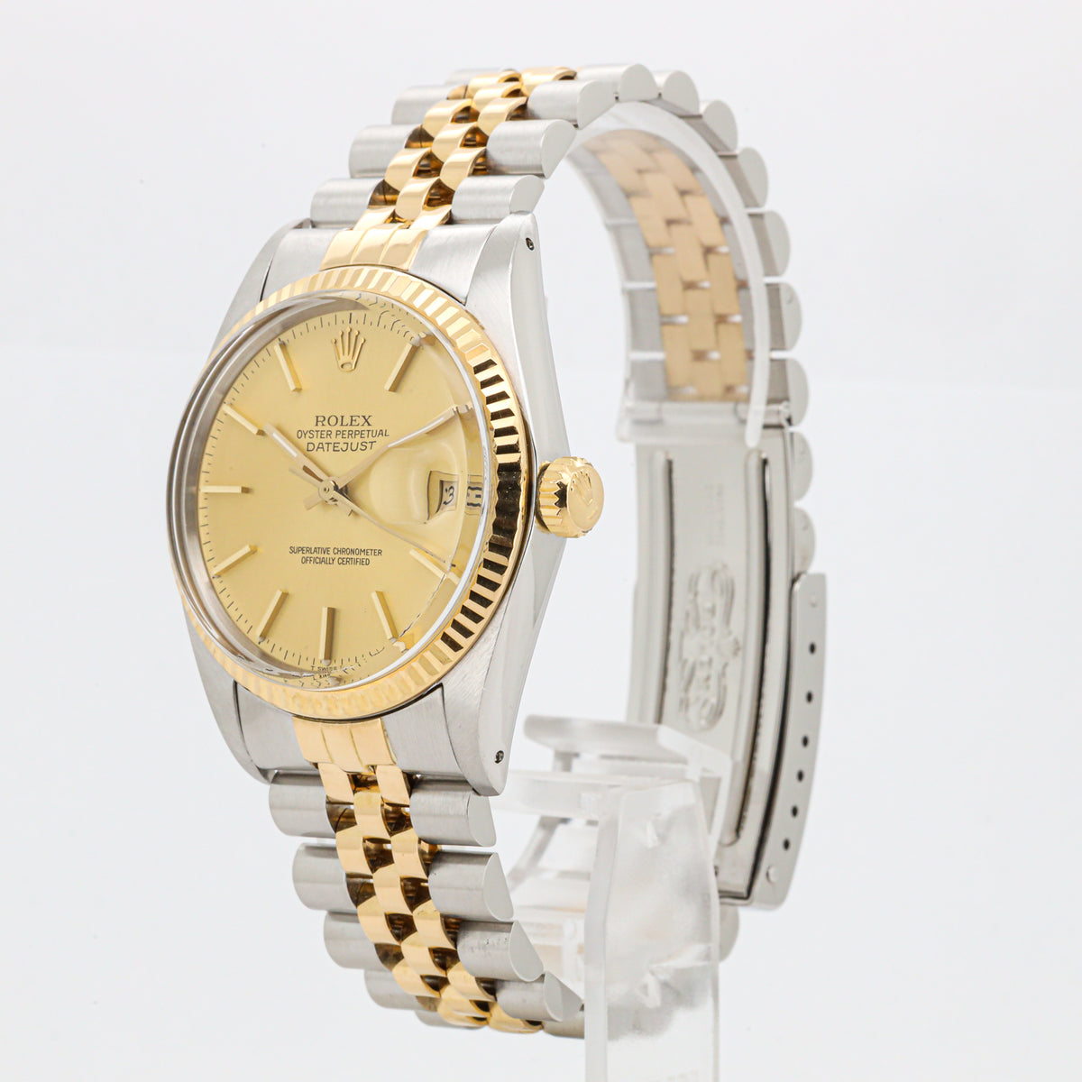 Rolex Datejust 36 16013 Stahl Gold Copy orig. Papers Dif T
