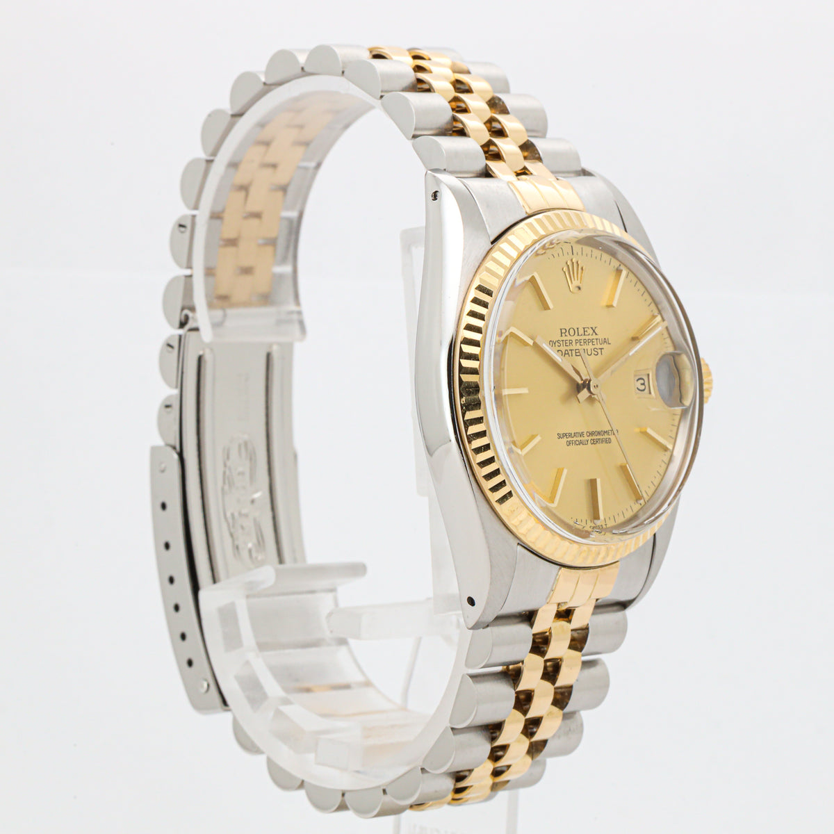 Rolex Datejust 36 16013 Stahl Gold Copy orig. Papers Dif T
