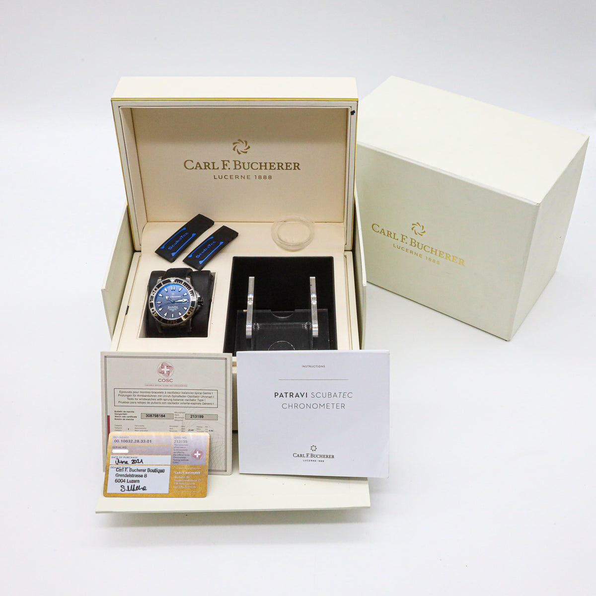 Carl F. Bucherer Patravi 44 00.10632.28.33.01 Scuba Tec Black