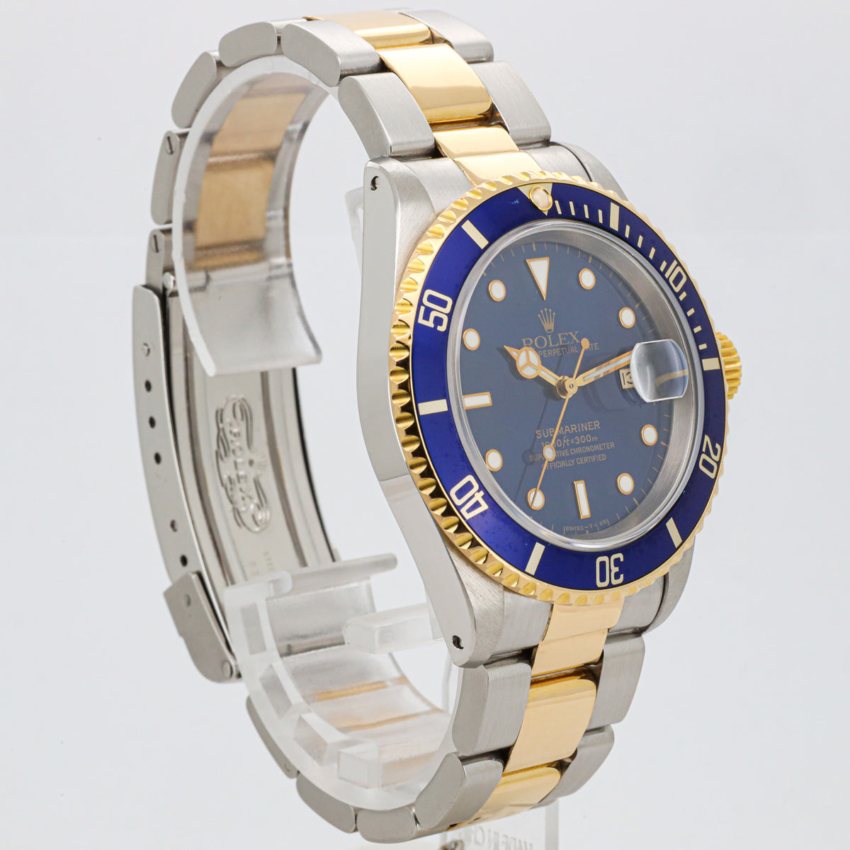 Rolex Submariner Date 40mm 16613 X Serie Stahl Gold Orig. Papers