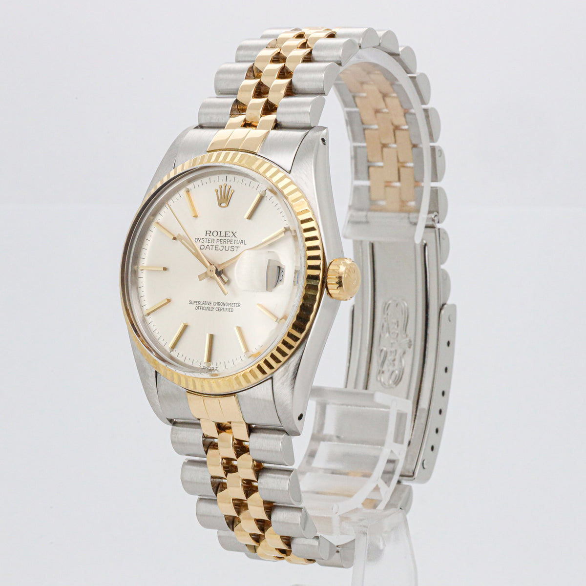 Rolex Datejust 36 16013 Stahl Gold Silverdial 1984