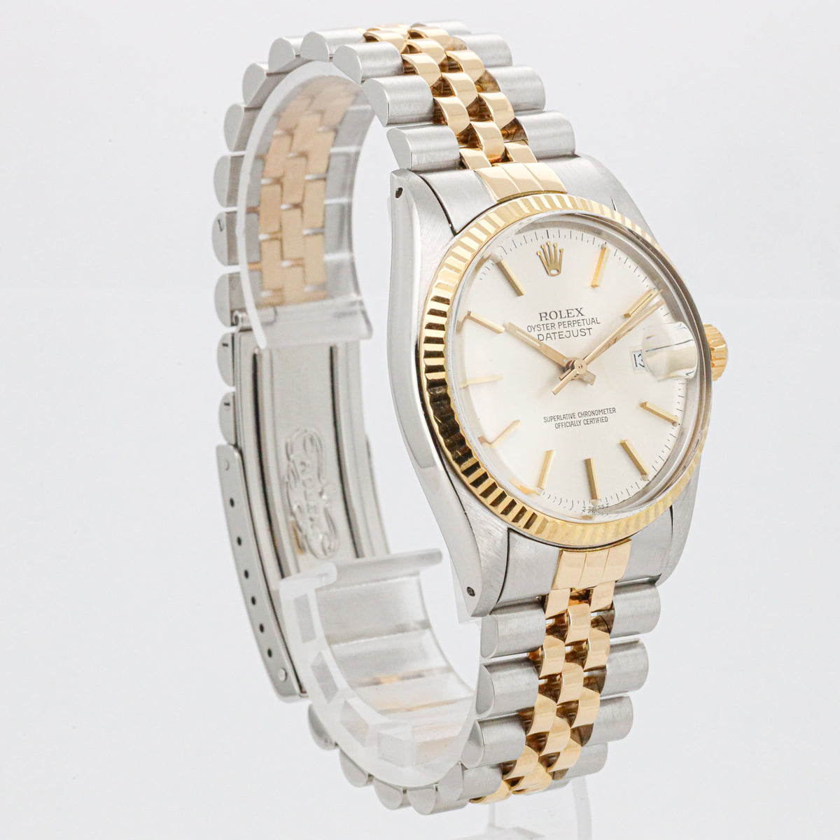 Rolex Datejust 36 16013 Stahl Gold Silverdial 1984