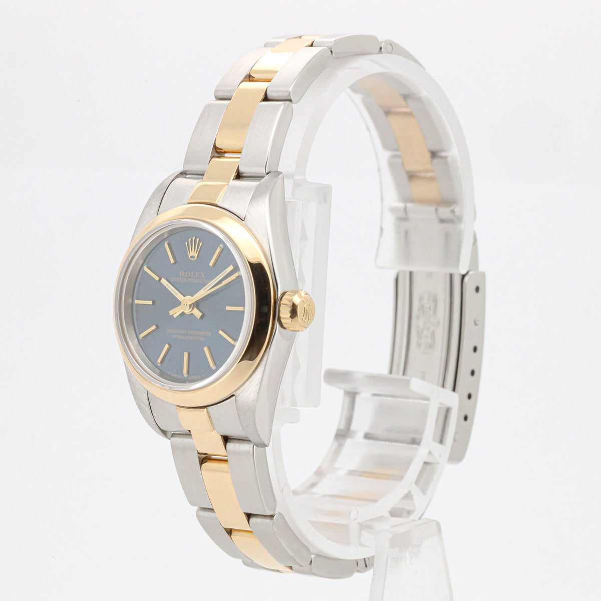 Rolex Oyster Perpetual Lady 24mm 76183 Gold Stahl B&P