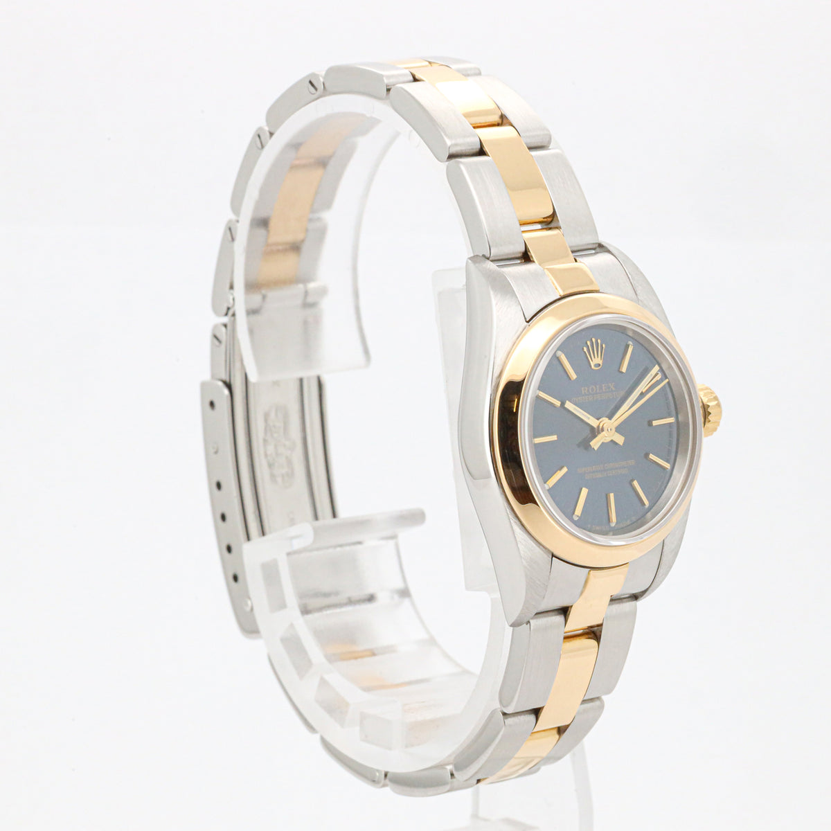Rolex Oyster Perpetual Lady 24mm 76183 Gold Stahl B&P