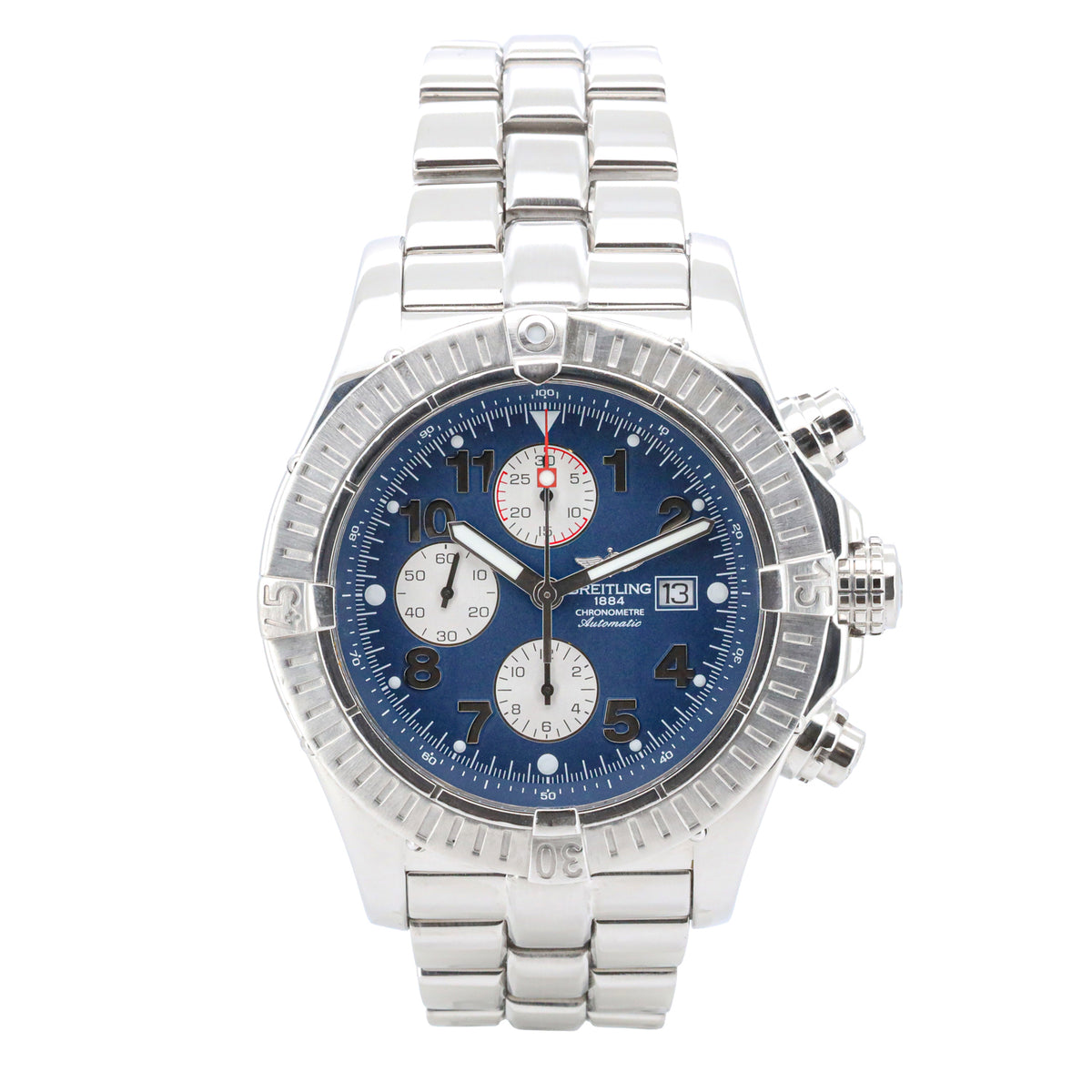 Breitling Super Avenger 48,4mm A13370 Edelstahl Chronograph SB&P