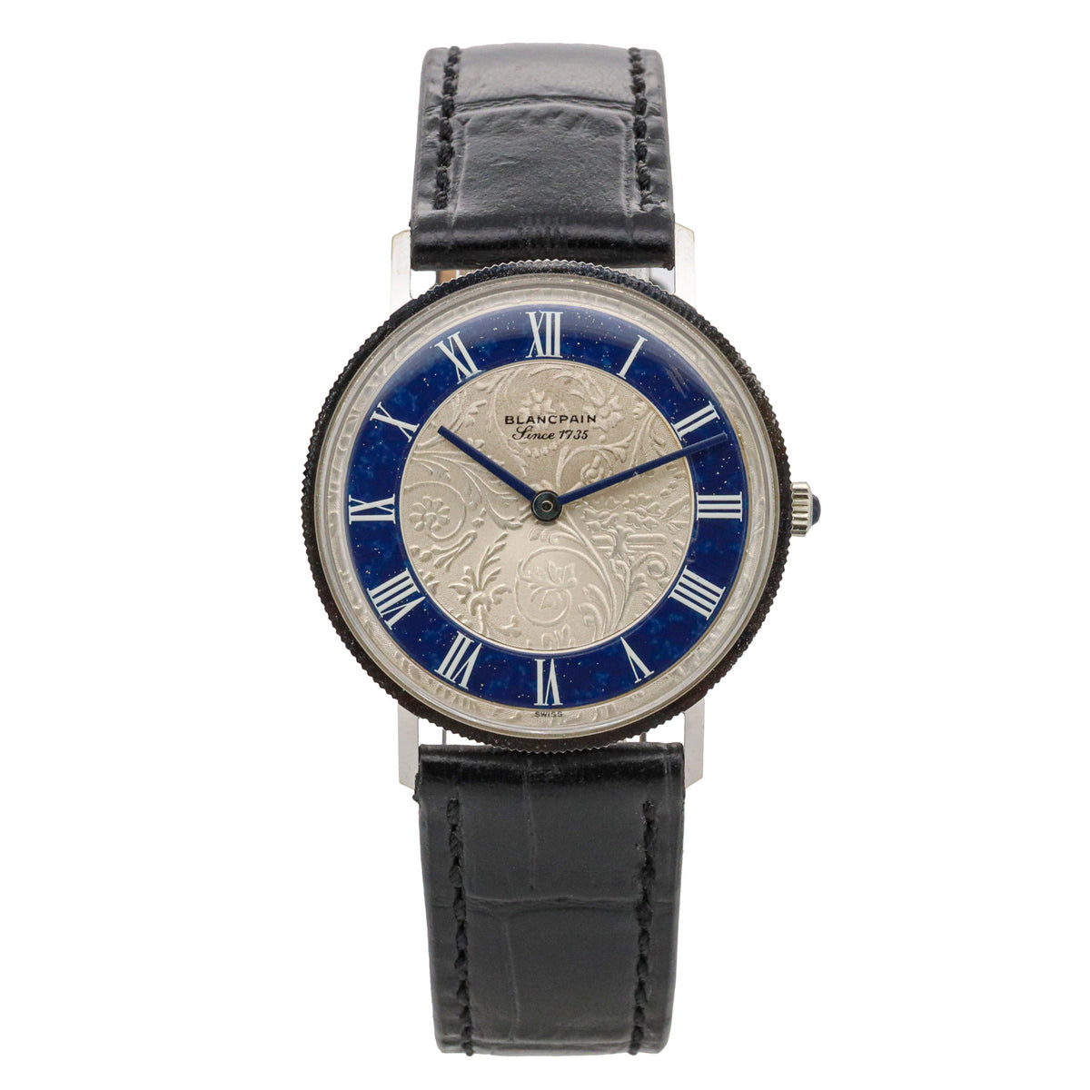 Blancpain Vintage 18kt Weißgold Silver Dial 33mm 575 Handaufzug