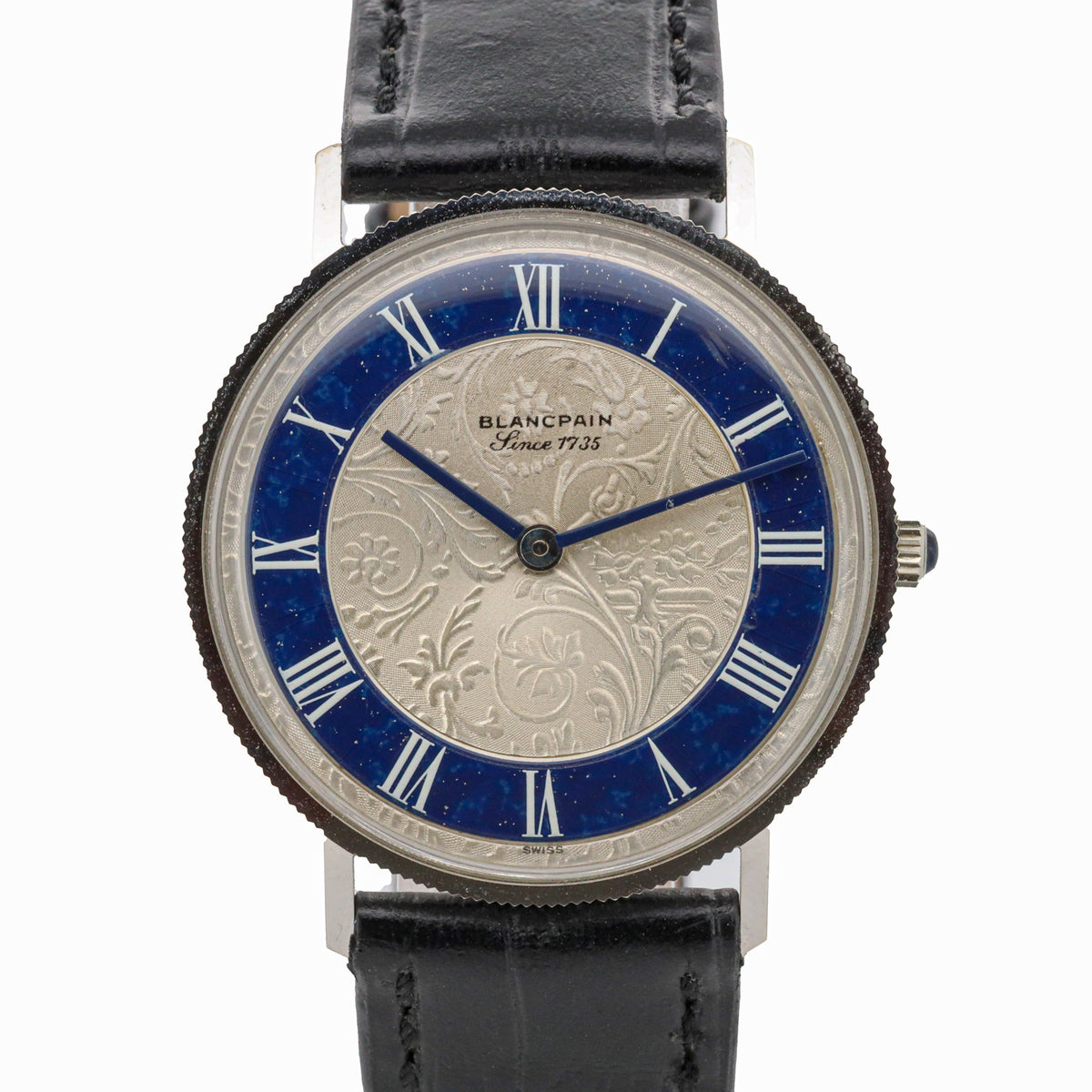 Blancpain Vintage 18kt Weißgold Silver Dial 33mm 575 Handaufzug