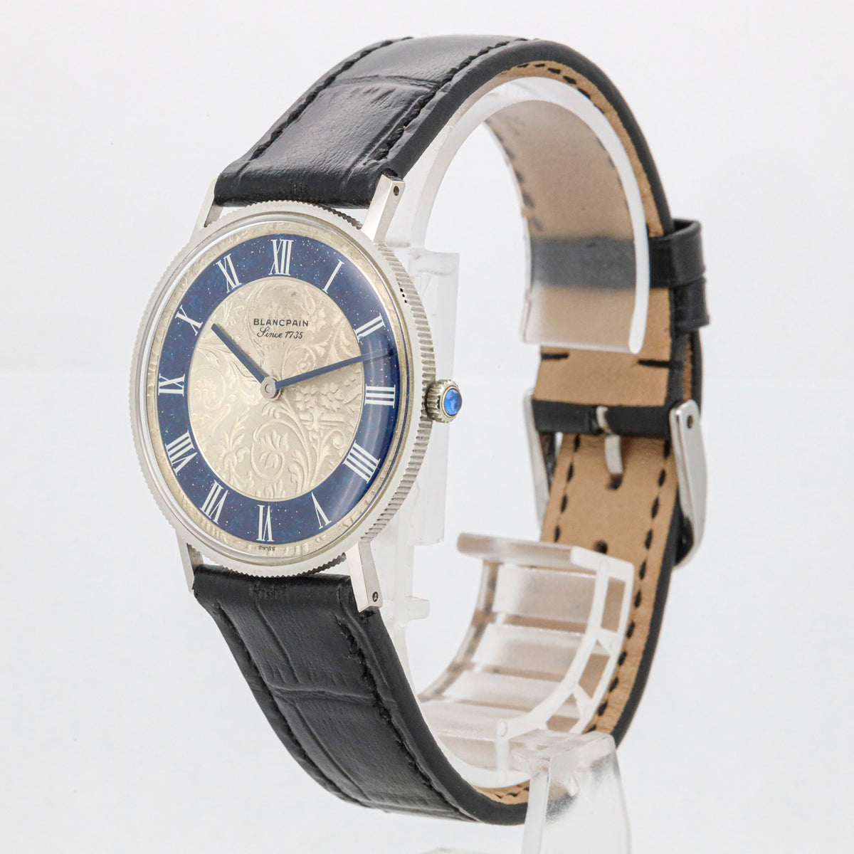 Blancpain Vintage 18kt Weißgold Silver Dial 33mm 575 Handaufzug